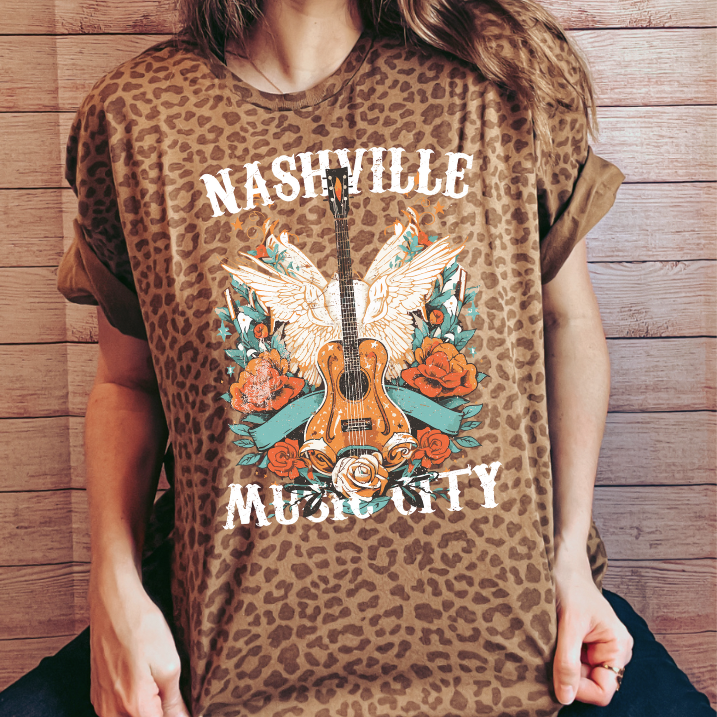 Nashville LAT Leopard Tee