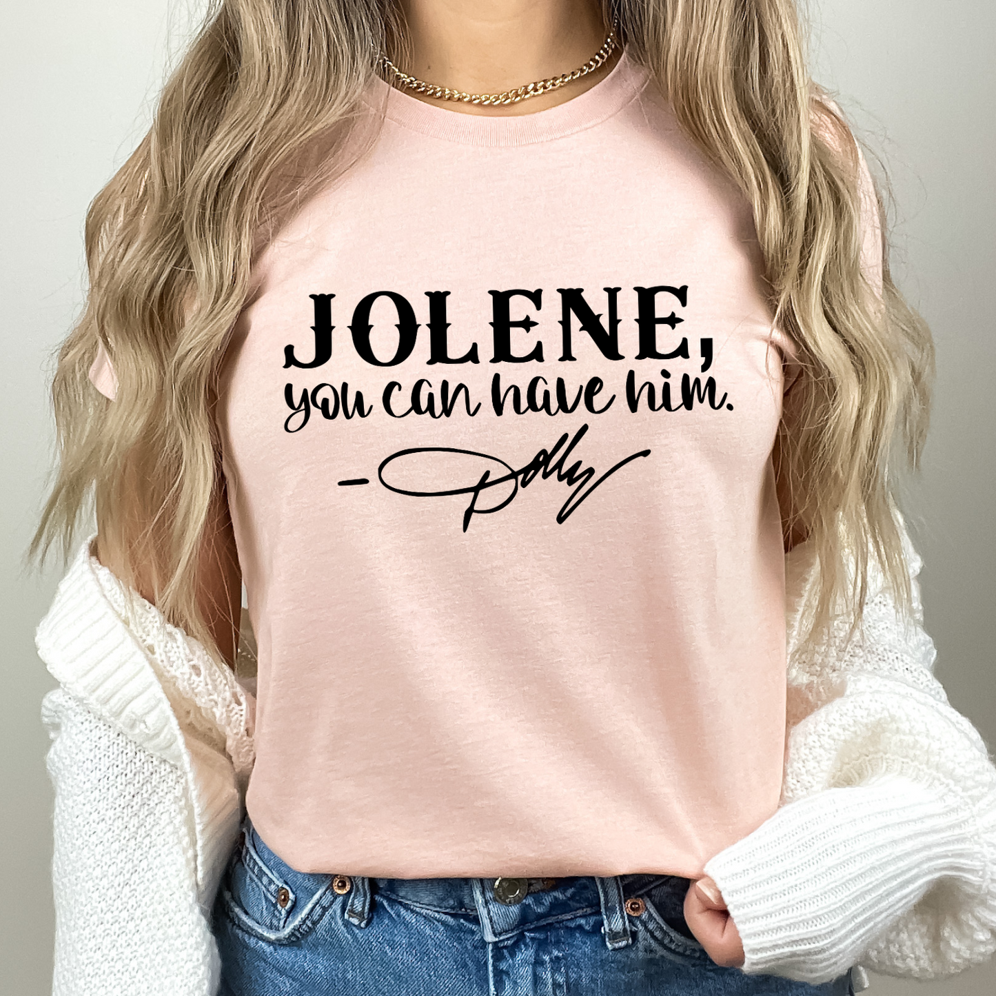 Jolene Dolly Peach BC Tee