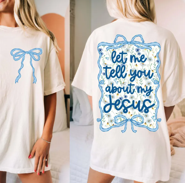 Jesus Faith Bow Girly CC Tshirt