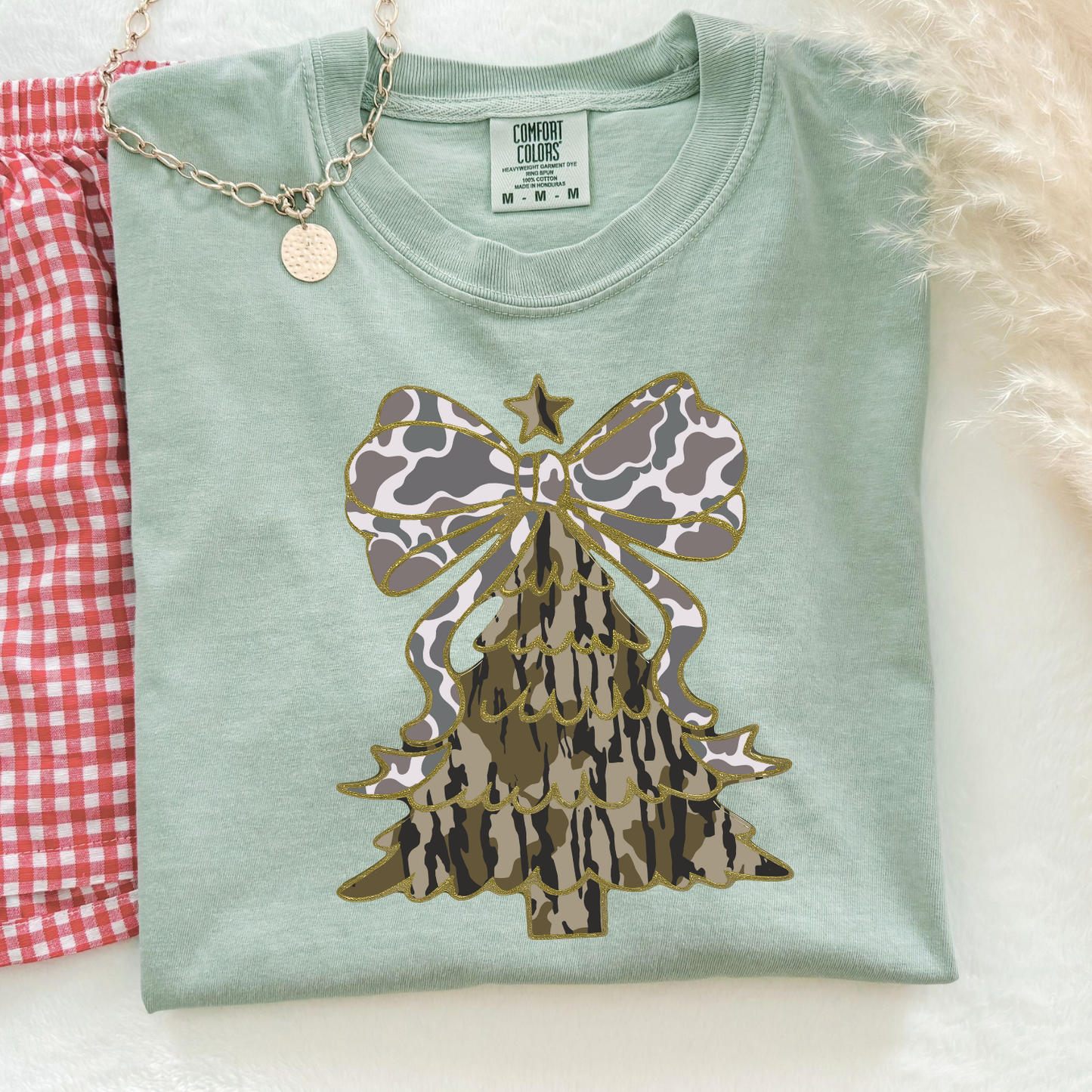 Bottomland Camo Christmas Tree CC Tshirt