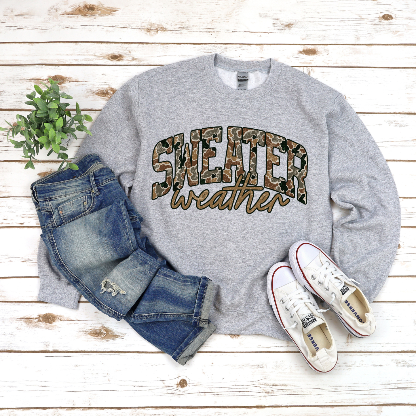 Camo Sweater Weather Sweatshirt