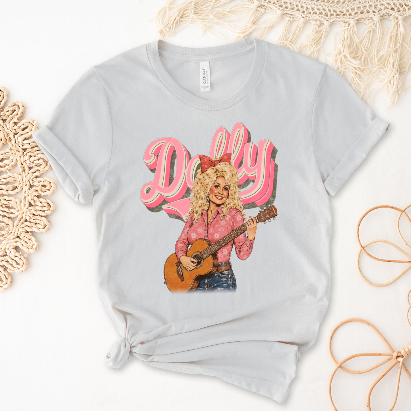 Dolly Guitar Grey Bella Tee