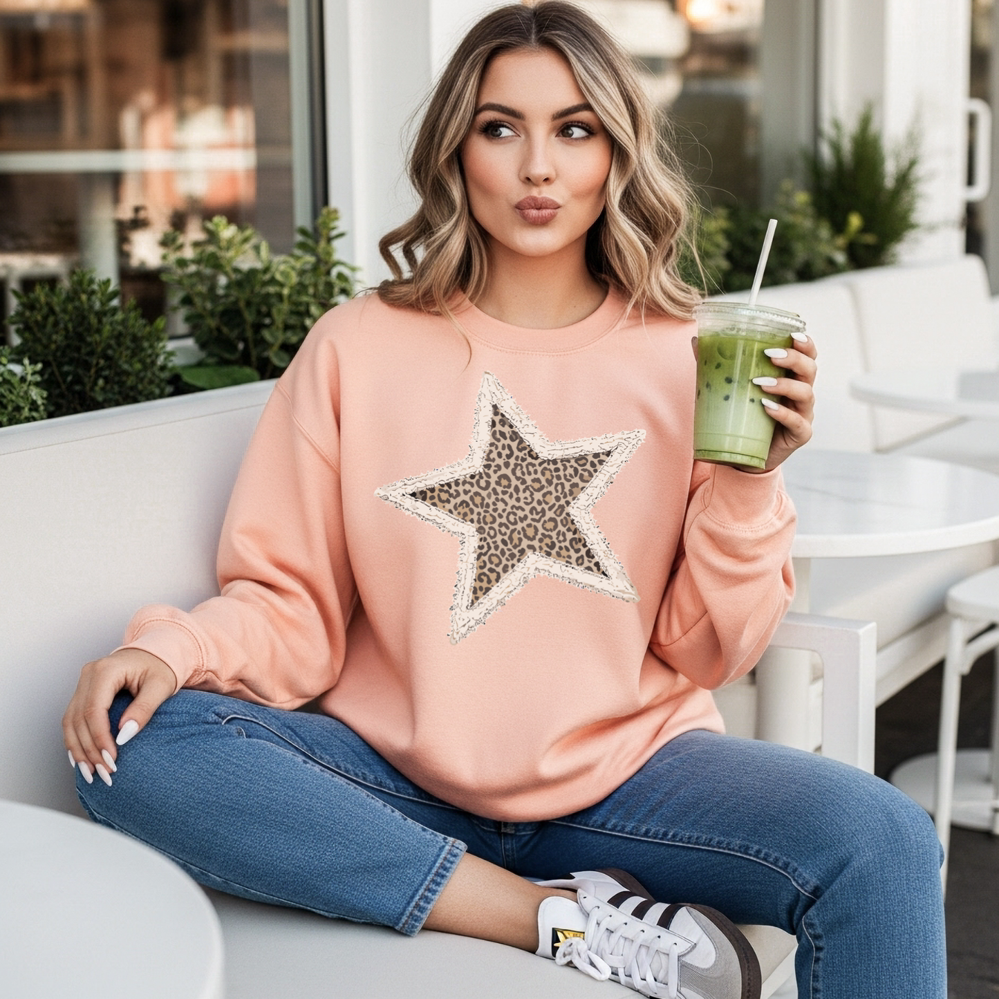 Leopard Star Sweatshirt