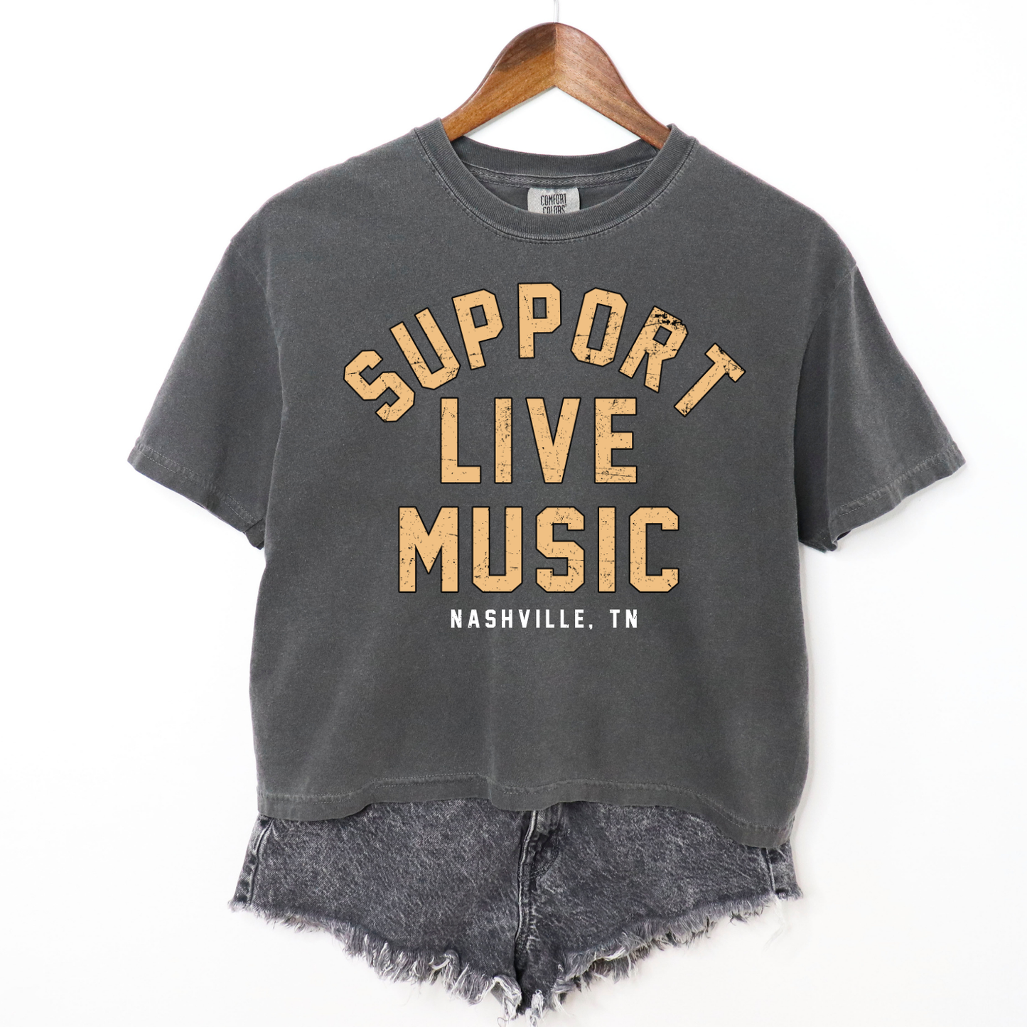 Support Live Music Boxy Cropped