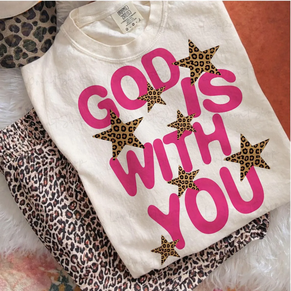 GOD IS WITH YOU White Tshirt