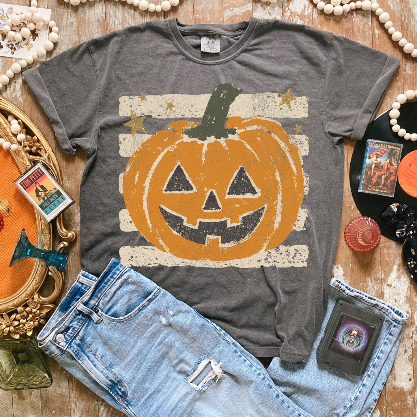 Pumpkin and Stripes