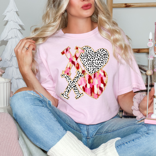 XOXO Dots Valentine Pink CC