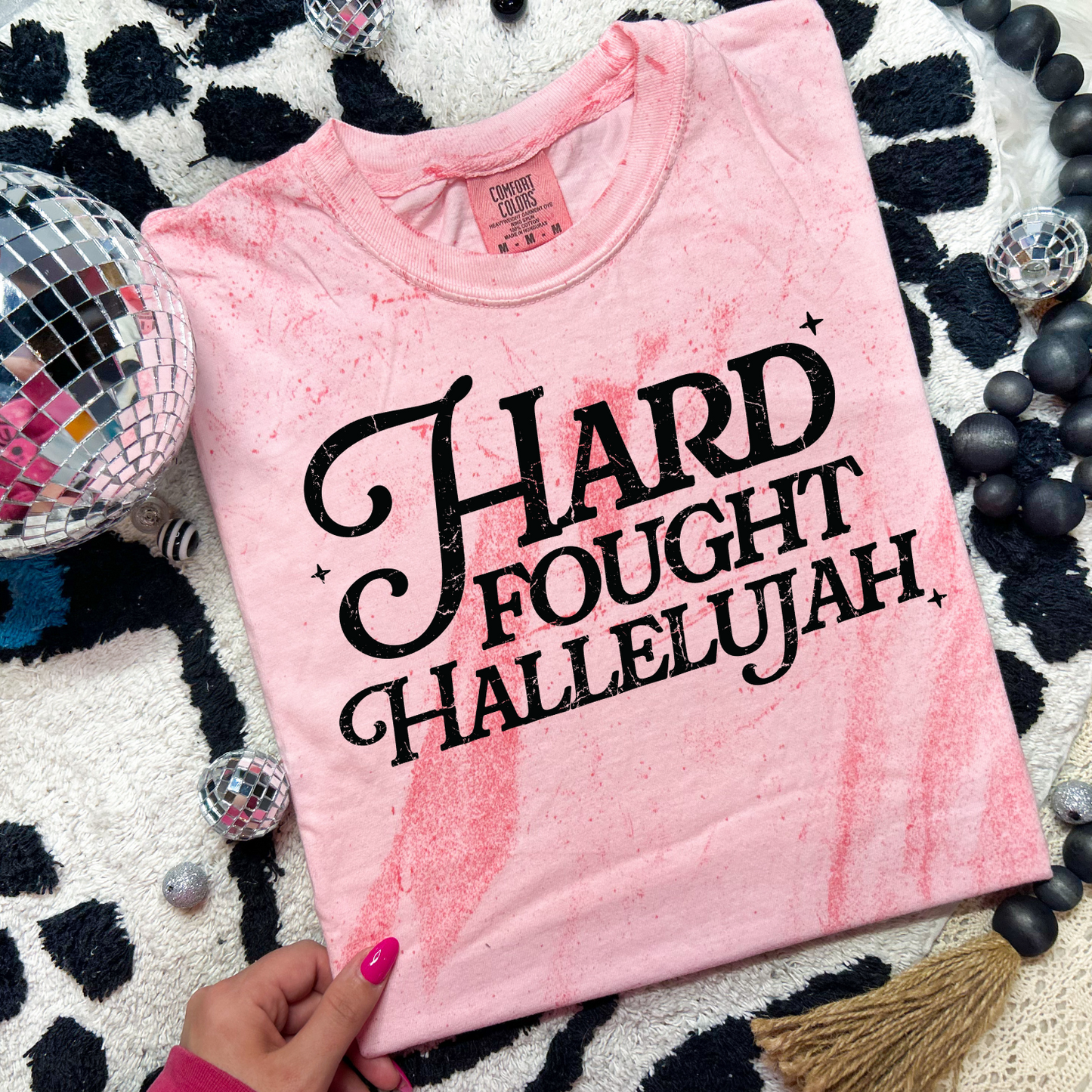 Hard Fought Hallelujah Hibiscus CC Tee