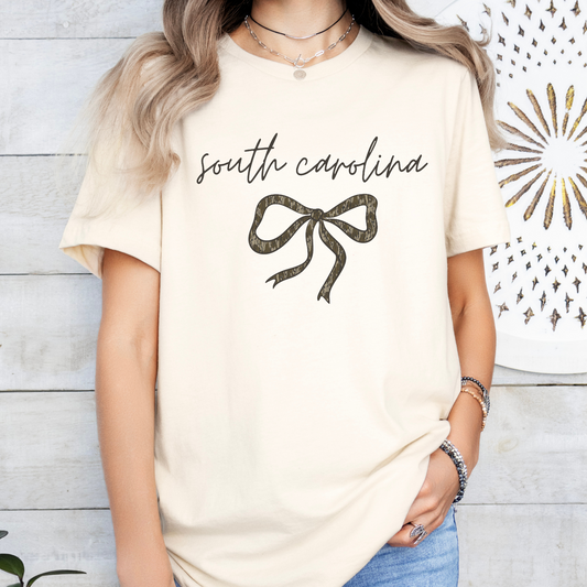 South Carolina Bottomland Camo Bow CC Tee