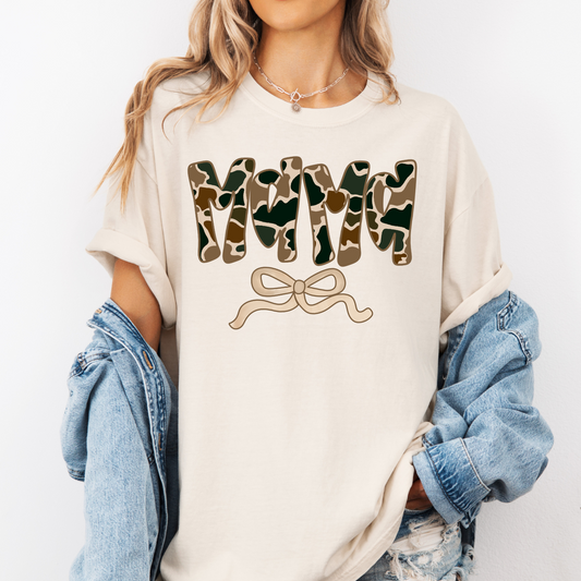 MAMA Retro Camo Bow CC Tee