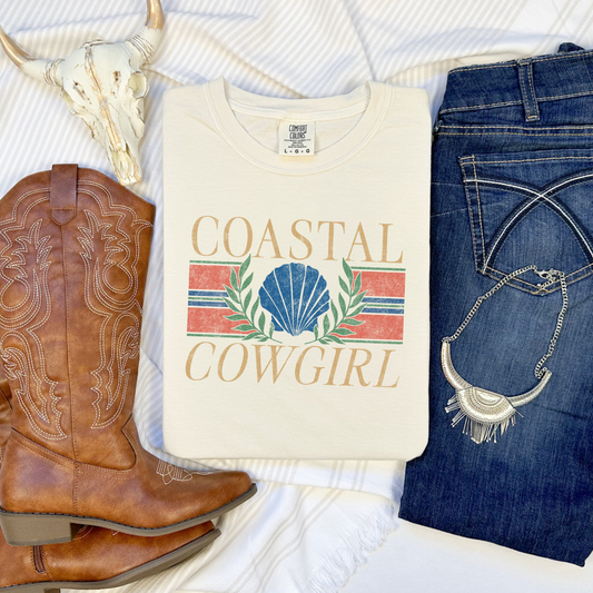 Coastal Cowgirl Seashell CC Tshirt