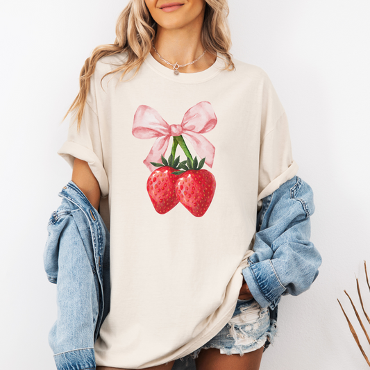 Strawberry Coquette Beach CC Tshirt