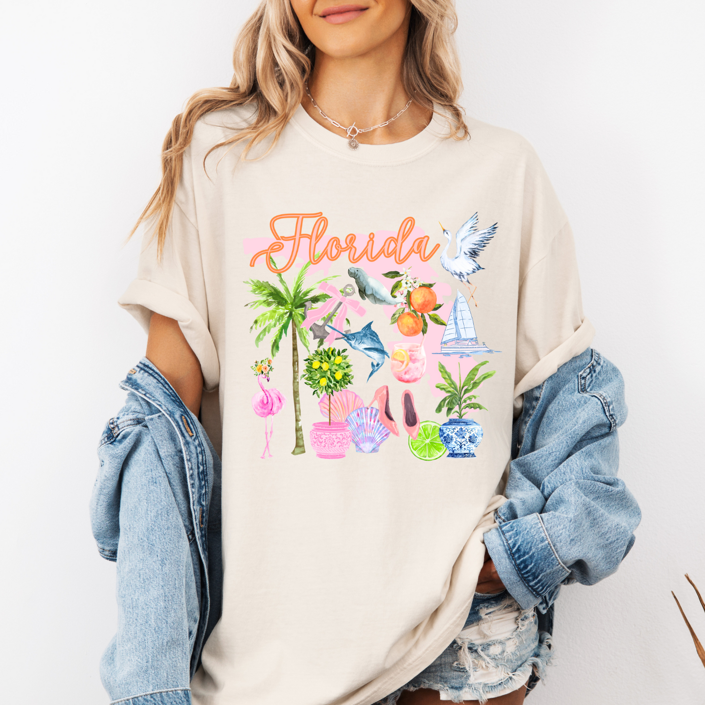 Florida Preppy Beach CC Tee