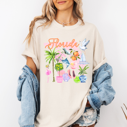 Florida Preppy Beach CC Tee
