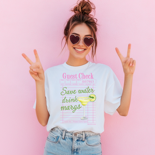 Save Water Drink Margs Bella Tee