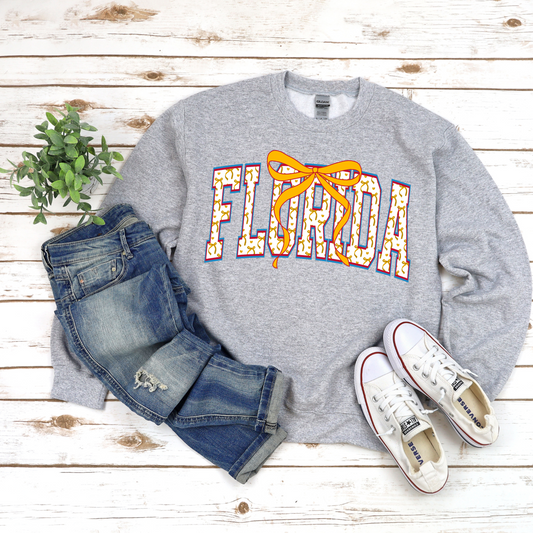 Florida with Bow Sweatshirt