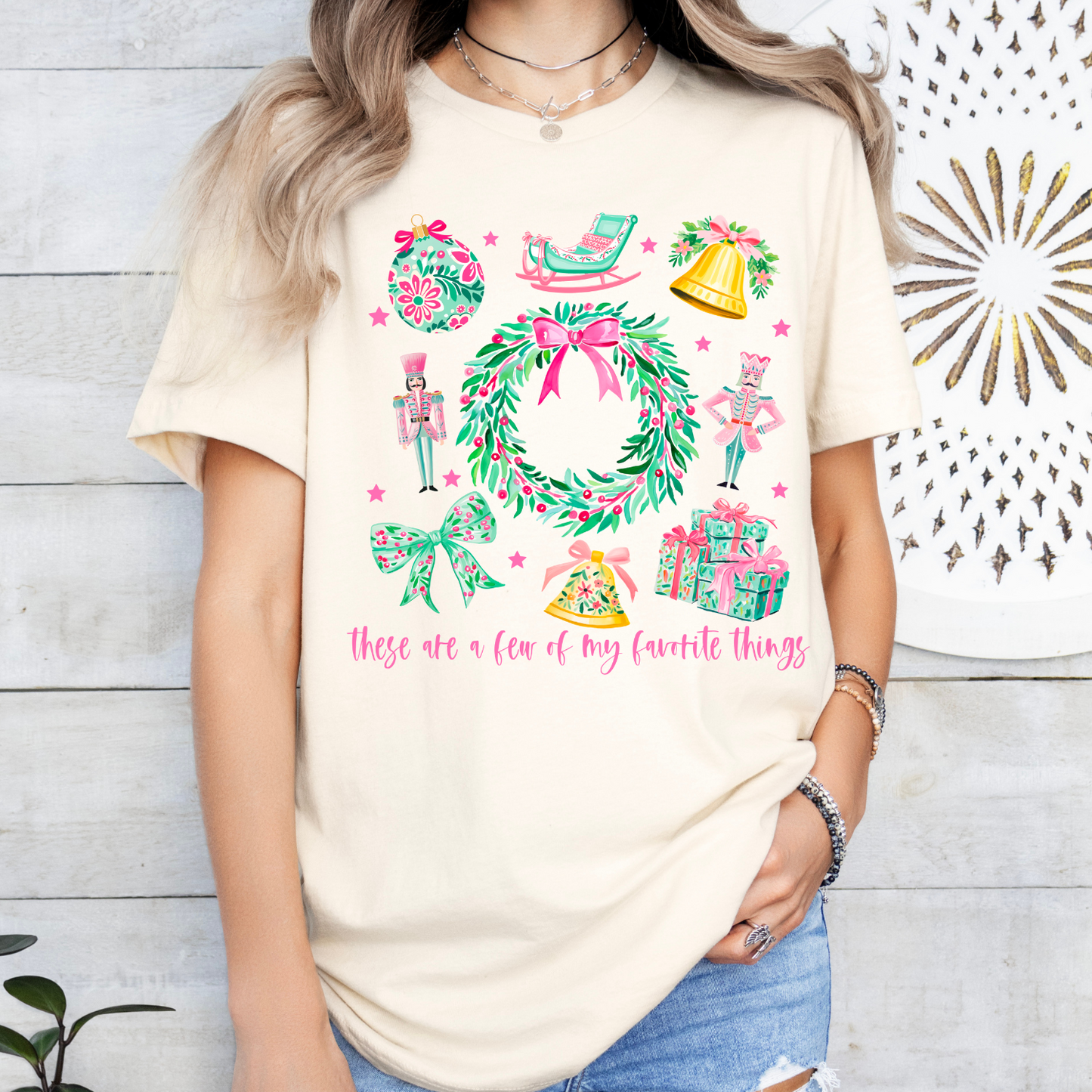 Favorite Things Beige CC Tee