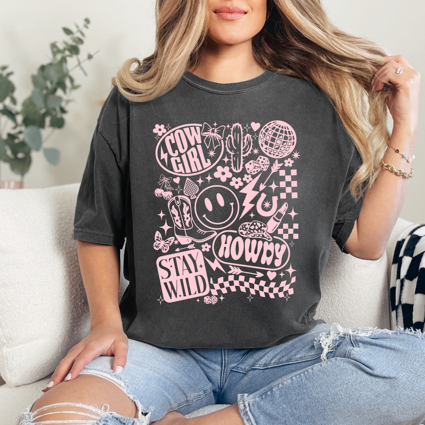 HOWDY Cowgirl Stay Wild Tee