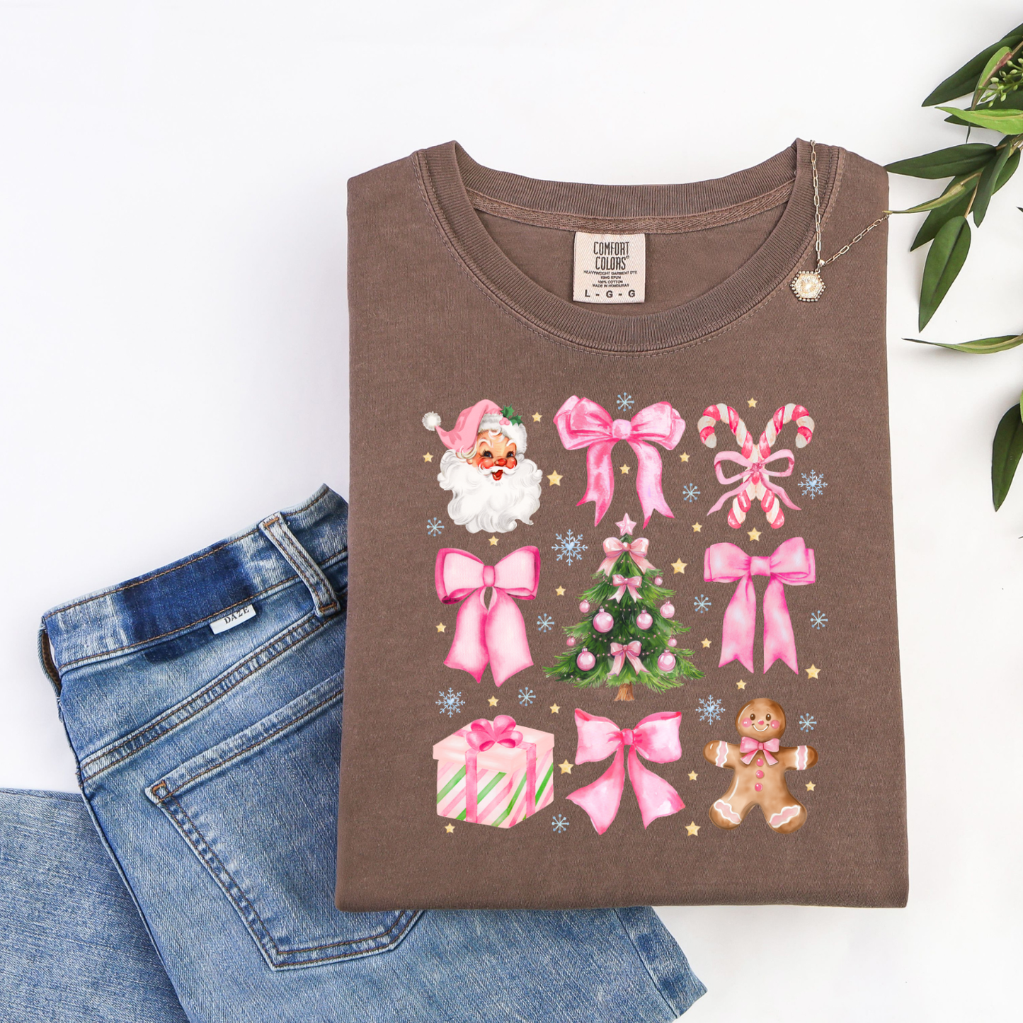 Gingerbread Santa Christmas Brown CC Tshirt