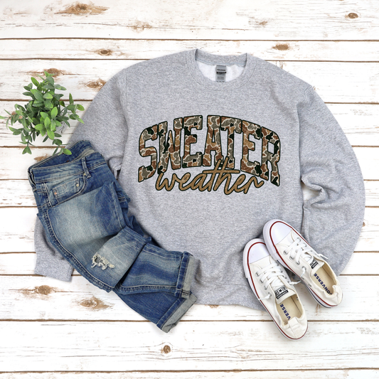 Camo Sweater Weather Sweatshirt