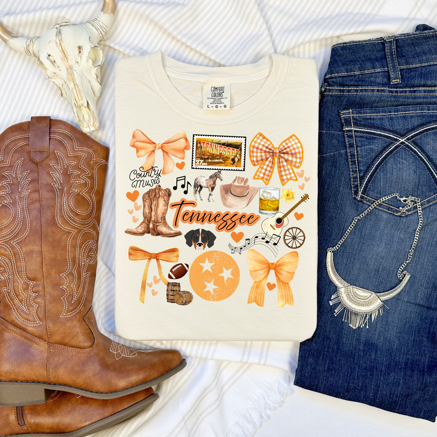 Tennessee Country Music Collage CC Graphic Tee