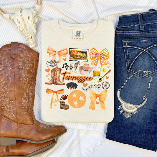 Tennessee Country Music Collage CC Graphic Tee