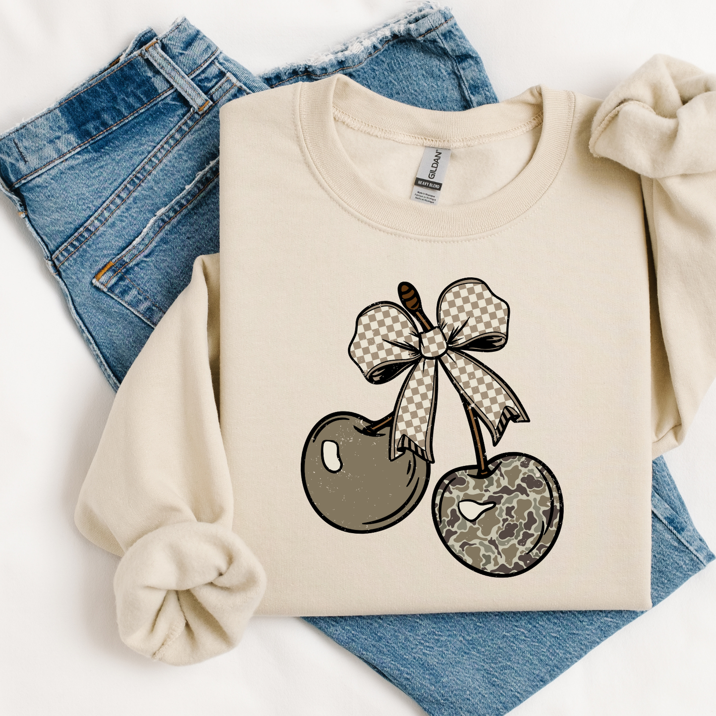 Camo Cherries Sweatshirt