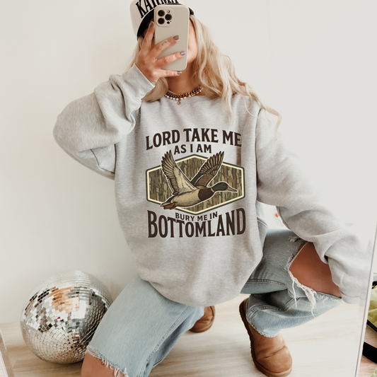 Bury Me In Bottomland Grey Sweatshirt