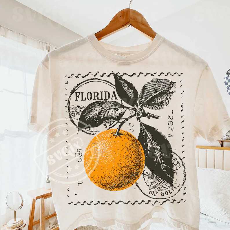 FLORIDA Orange Black Stamp