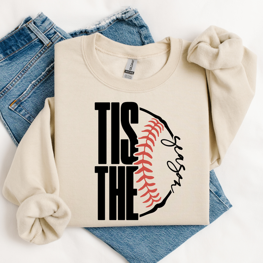 Tis The Season Baseball Sweatshirt or Tshirt