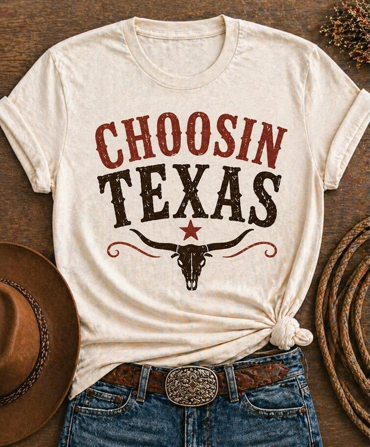 Choosin Texas Bull Tshirt