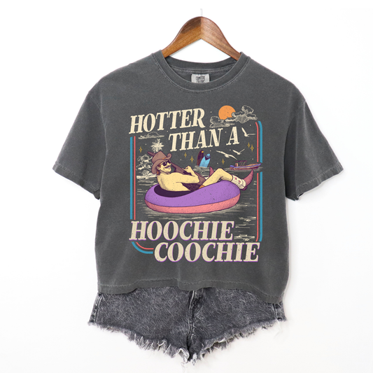 Hotter Than a Hoochie Coochie Boxy Cropped