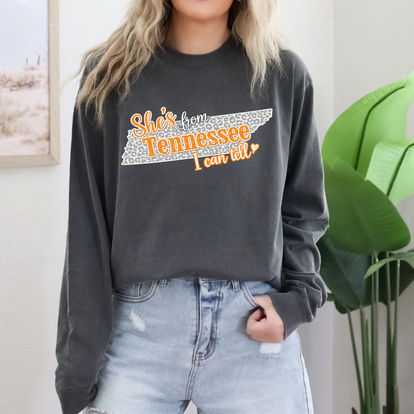 Long Sleeve Tshirt Shes From Tennessee I Can Tell