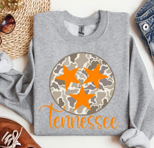 Tennessee Tristar Grey Camo Sweatshirt
